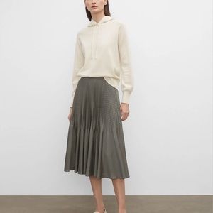 Club Monaco Yowshee Pleated Midi Skirt
